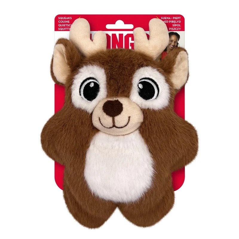🎄🎁 KONG Pluszowy Renifer HOLIDAY Snuzzles Reindeer M