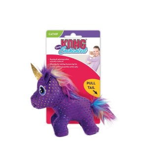 Kong zabawka CA81E CAT ENCHANTED BUZZY UNICORN