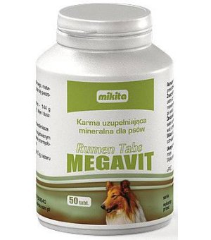 Wspomaga trawienie - Mikita RUMEN Tabs Megavit ze żwaczem dla psów 50 tabl