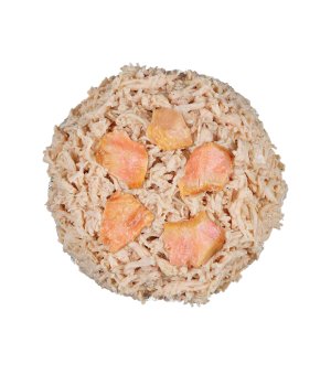 ŁAPSIE karma mokra dla kota Kurczak z Łososiem w bulionie 80g