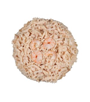 ŁAPSIE karma mokra dla kota Kurczak z Krewetkami w bulionie 80g