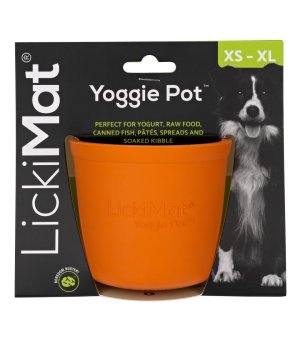 LickiMat Yoggie Pot - pomarańczowa