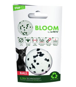 M-PETS Bloom Piłka czarno biała 7cm piankowa