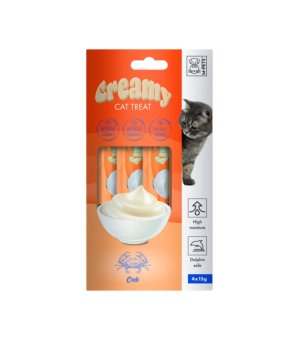 M-PETS Creamy przysmaki dla kotów - Krab 4x15g