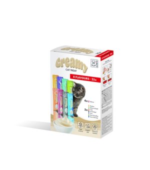 M-PETS Creamy przysmaki dla kotów - MIX 8 smaków 25x15g