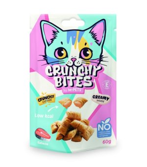 M-PETS Crunchy Bites Łosoś - przysmaki dla kotów 60g