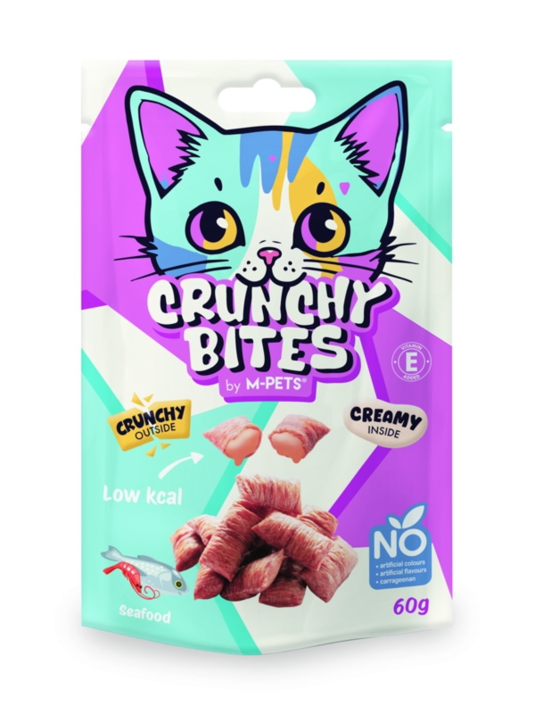 M-PETS Crunchy Bites Owoce Morza - przysmaki dla kotów 60g