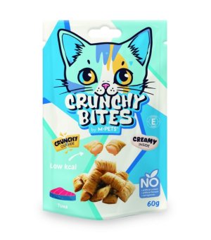 M-PETS Crunchy Bites Tuńczyk - przysmaki dla kotów 60g