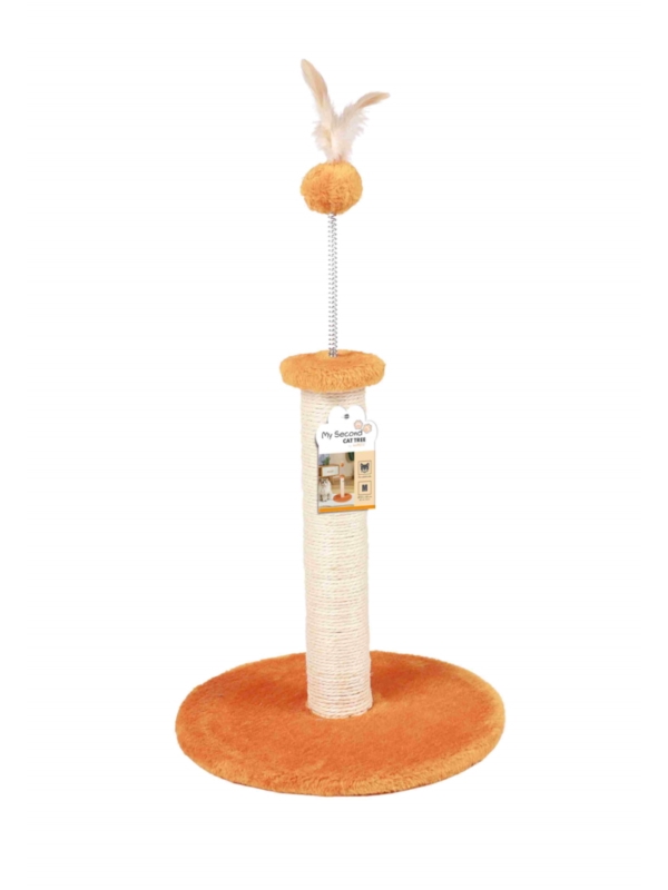 M-PETS Drapak MY FIRST CAT TREE pióro pomarańczowy