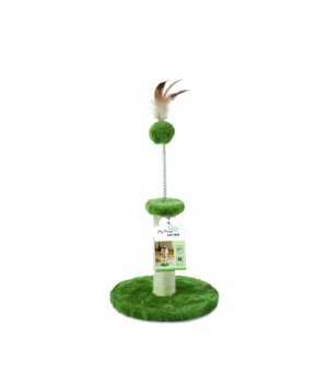 M-PETS Drapakz piórkiem MY FIRST CAT TREE zielony