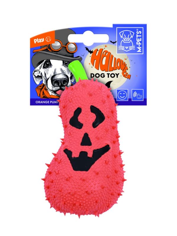 👻🕷 M-PETS Halloween Orange Pumpkin - pomarańczowa Dynia 14cm