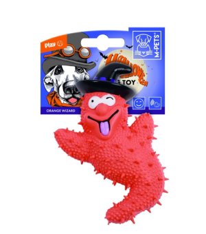 👻🕷 M-PETS Halloween Orange Wizard - pomarańczowy Czarodziej 15cm