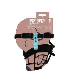 M-PETS Kaganiec Bark Guard czarno-niebieski XXL