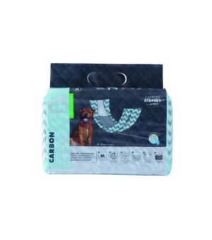M-PETS Pieluchy carbon dla samców rozm. M 18szt/op.