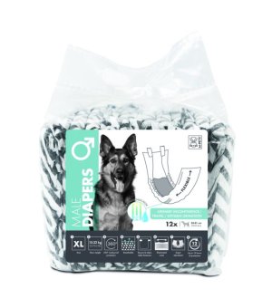 M-PETS Pieluchy dla samców rozm. XL 12szt/op.