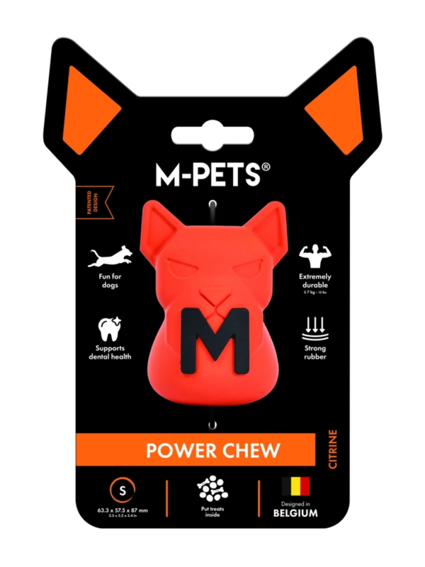 M-PETS POWER CHEW Dog Toy Citrine S