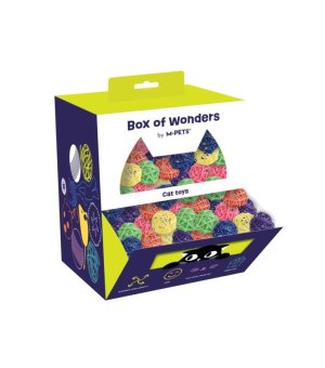 M-PETS  Rattan Ball - Piłeczka rattanowa dla kota mix kolorów 1szt.