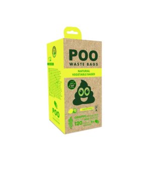 M-PETS Woreczki na psie odchody POO 120szt. Cytryna