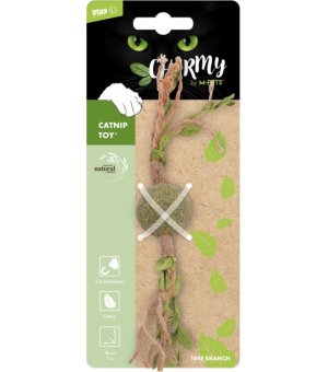 M-PETS Zabawka dla kota Charmy Branch zielony