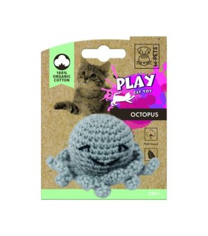 M-PETS Zabawka dla Kota - Octopus z kocimiętką - szara