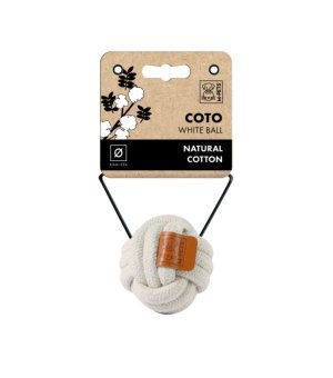M-PETS Zabawka dla psa COTO Ball 6,5cm Biała