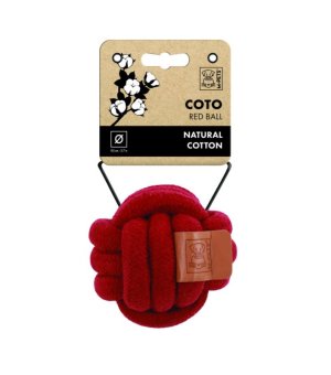 M-PETS Zabawka dla psa COTO Ball 9,5cm Czerwona