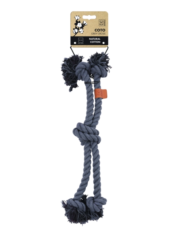 M-PETS Zabawka dla psa COTO Cross 60cm Szary