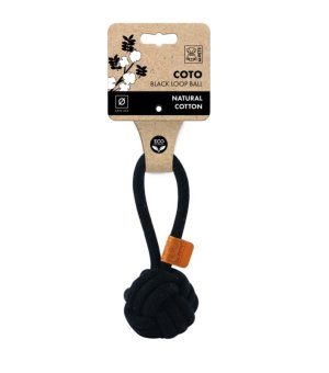 M-PETS Zabawka dla psa COTO Loop Ball 6,5cm Czarna 