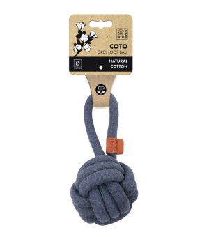 M-PETS Zabawka dla psa COTO Loop Ball 11cm Szara