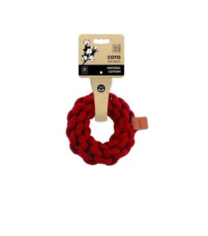 M-PETS Zabawka dla psa COTO Ring 13cm Czerwony