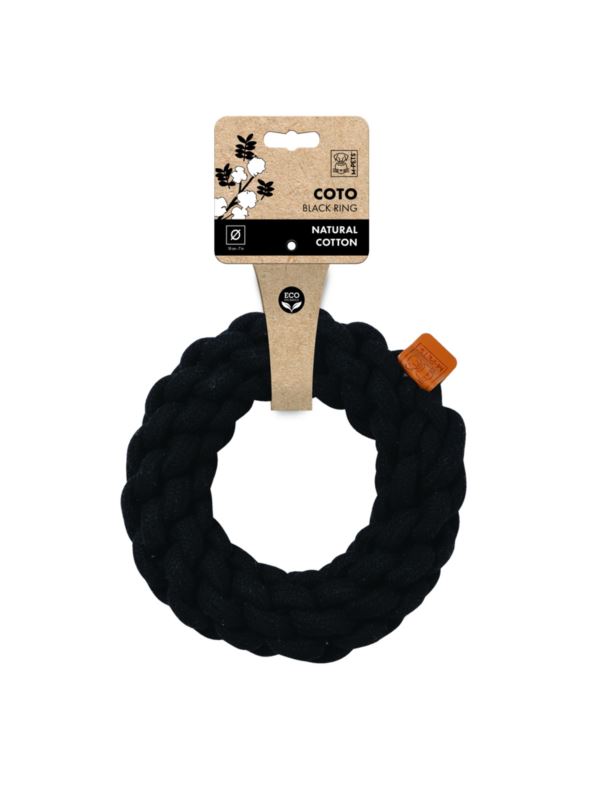 M-PETS Zabawka dla psa COTO Ring 18cm Czarny
