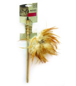 M-PETS Zabawka Kot - Nature Feather Wand 35cm
