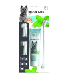 M-PETS Zestaw do czyszczenia zębów - Mięta