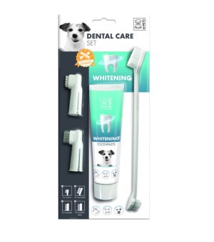 M-PETS Zestaw do czyszczenia zębów - Wybielająca