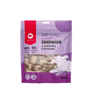 MACED Sandwich z Wołowiny z Dorszem 500g