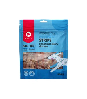 MACED Strips z Łososia i Skóry Dorsza 500g