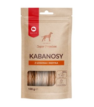 MACED Super Premium Kabanosy z Łososia i Indyka 100g