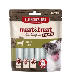 Meatlove uzupełniająca karma dla psów MEAT & trEAT 2.0 z koniną 4x40g