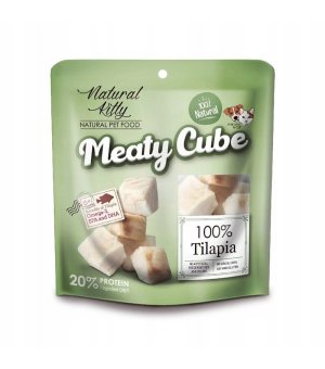 Meaty Cube Soczyste kawałki Tilapii dla psa i kota 60g 