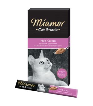 MIAMOR Cat Snack MALT CREAM pasta ze słodem 6 x 15g