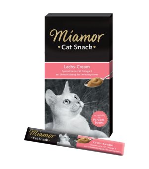 MIAMOR Cat Snack pasta dla kota z łososiem 6 x 15g