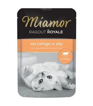 Karma mokra dla kociąt Miamor Kitten z drobiem w galaretce 100g