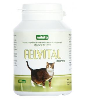 MIKITA Felvital + tauryna - witaminy d/kota 100 tabl