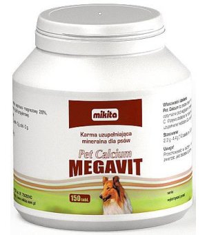 MIKITA pet calcium Megavit 50 tabletek