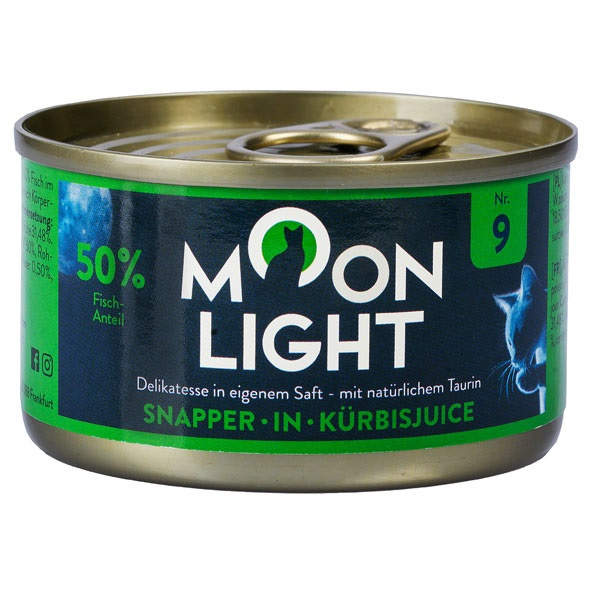 MOONLIGHT Dinner Karma mokra uzupełniająca dla kotów dorosłych i kociąt nr. 9 - Lucjan + Dynia 80g