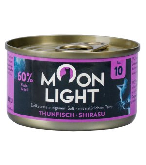 MOONLIGHT Dinner Karma mokra uzupełniająca dla kotów dorosłych i kociąt nr. 10 - Tuńczyk + Shirasu 80g