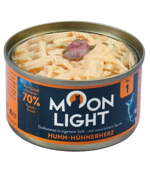 MOONLIGHT Dinner Karma mokra uzupełniająca dla kotów dorosłych i kociąt nr. 1 - Kurczak + Serca kurczaka 80g