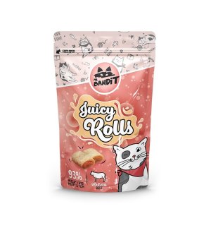 Mr. Bandit Juicy Rolls miękki przysmak z wołowiną 40g