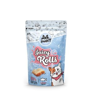 Mr. Bandit Juicy Rolls miękki przysmak z łososiem 40g