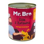 Mr. Bro karma mokra dla psów dorosłych Dzik z Żurawiną 800g